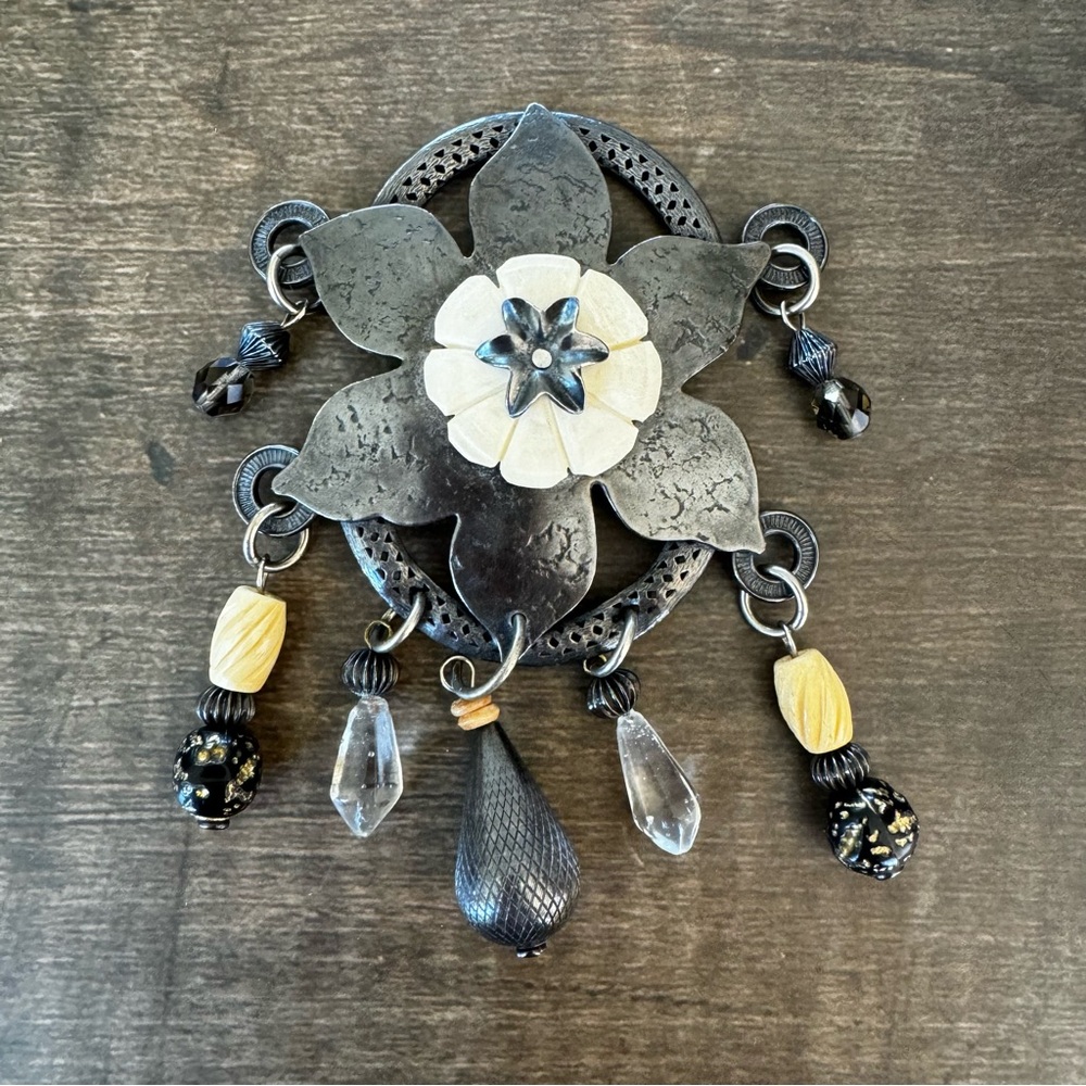 Stunning Margerie Baer Tribal Brooch